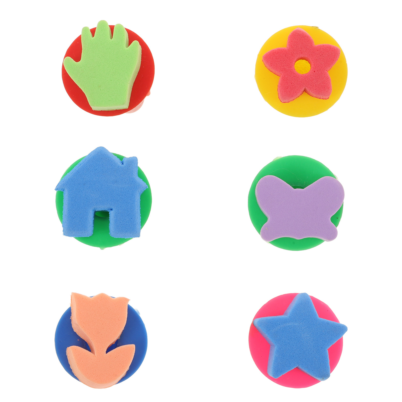 Art Craft For Preschool - Ensemble de 6 pinceaux en mousse