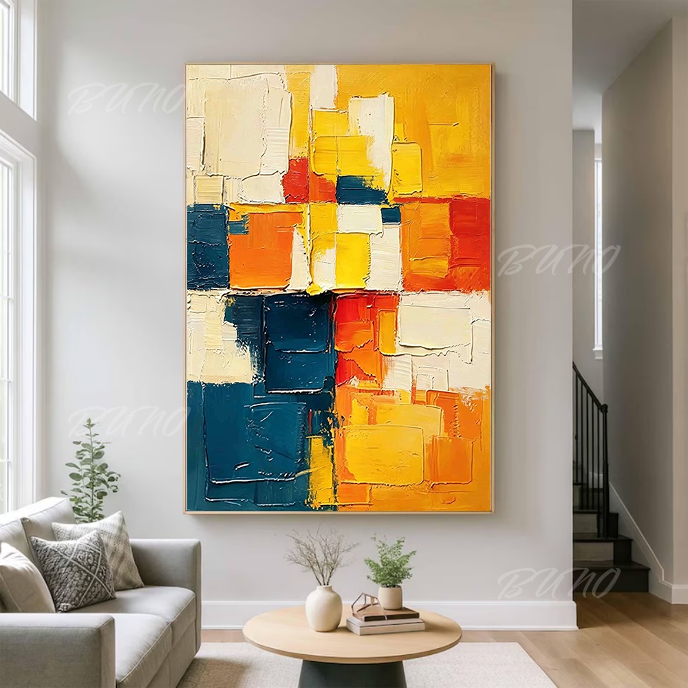 Painting Knife Palette - Peinture à l'huile abstraite géométrique peinte