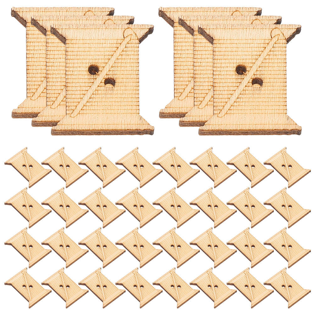 Artwork Craft - 100 bobines en bois pour fil