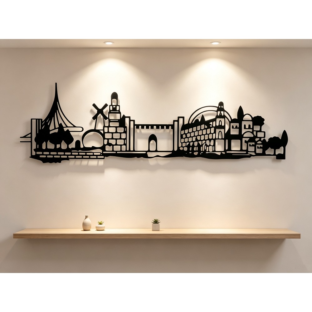 Art & Craft Supplies - CIFBUY Décoration murale en métal, silhouette