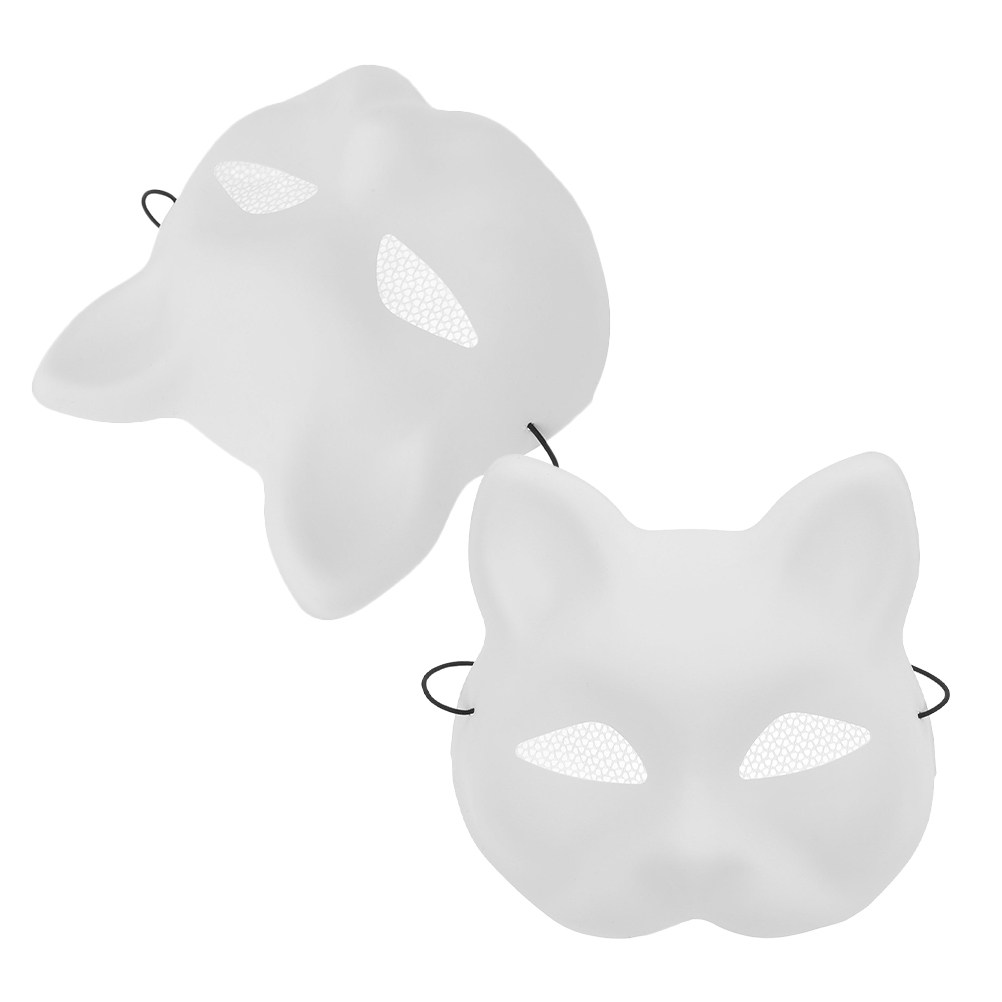 Art Craft For Preschool - 2 masques en plastique peignables au