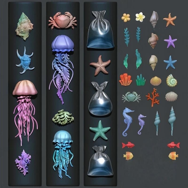 Art Craft Jellyfish - Moule à ongles en Silicone série
