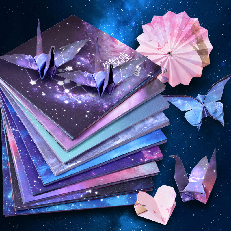 Art And Craft Recycle - 50 feuilles Origami papier étoiles enfants