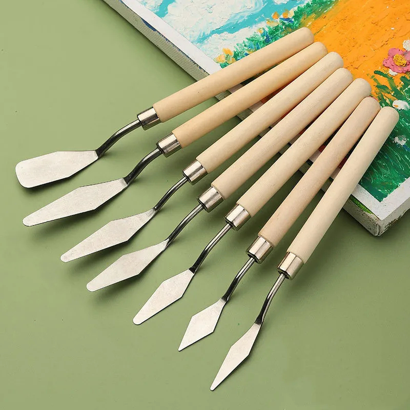 Painting Knife Palette - Lot de 1/2 spatules à peinture,