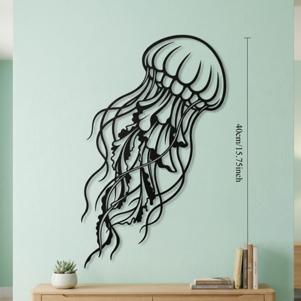 Art Craft Jellyfish - CIFBUY Décoration murale en métal, silhouette