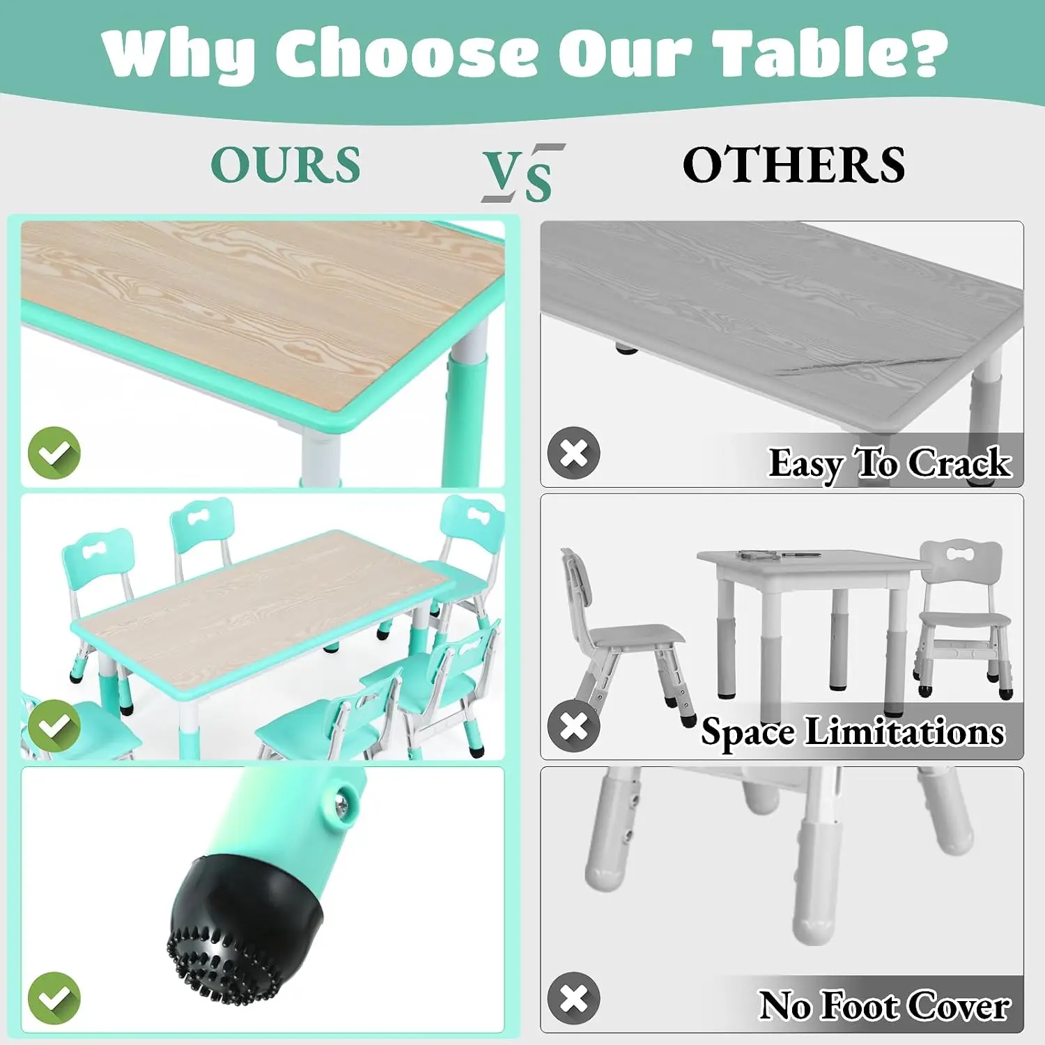 Ensemble de table et 6 chaises - Art Craft For Preschool avis et prix