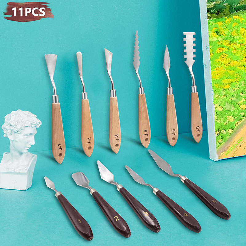 Ensemble de 11 couteaux à pein - Painting Knife Palette avis et prix