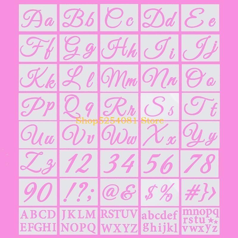 AXYC 40 pièces lettre pochoirs - Art Craft Description avis et prix