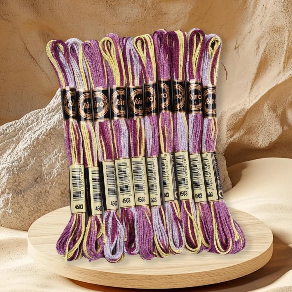Fil à broder panaché violet, 6 - Artwork Craft avis et prix