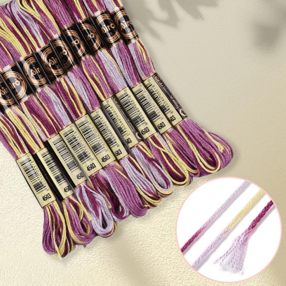 Fil à broder panaché violet, 6 - Artwork Craft avis et prix