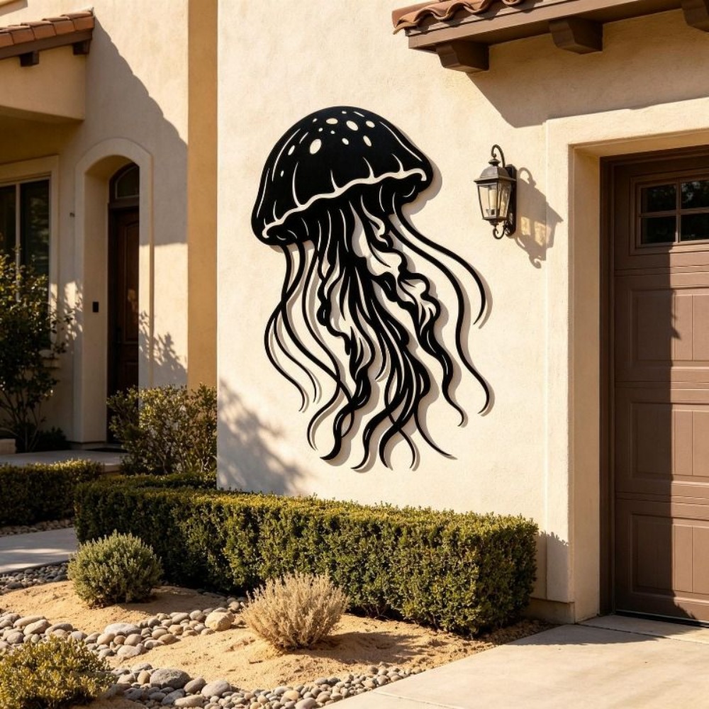 CIFBUY Sculpture murale en mét - Art Craft Jellyfish avis et prix